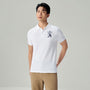 Men’s Slim Fit 3D Lion Embroidery Lycra Pique Polo