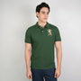 Men’s Slim Fit 3D Lion Embroidery Lycra Pique Polo