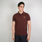 Men’s Cotton Slim Performance Polo with Small Lion Embroidery