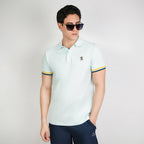 Men’s Cotton Slim Performance Polo with Small Lion Embroidery