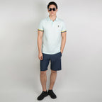 Men’s Cotton Slim Performance Polo with Small Lion Embroidery
