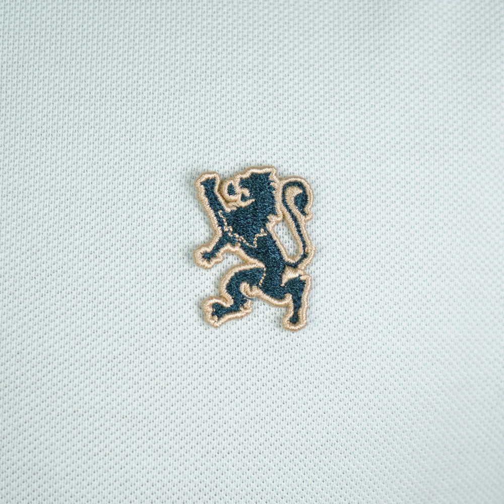 Men’s Cotton Slim Performance Polo with Small Lion Embroidery
