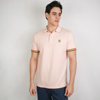 Men’s Cotton Slim Performance Polo with Small Lion Embroidery