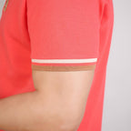 Men’s Cotton Slim Performance Polo with Small Lion Embroidery