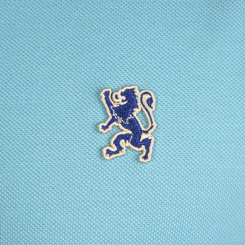Men’s Cotton Slim Performance Polo with Small Lion Embroidery