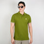 Men’s Cotton Slim Performance Polo with Small Lion Embroidery