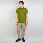 Men’s Cotton Slim Performance Polo with Small Lion Embroidery