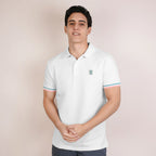 Men’s Cotton Slim Performance Polo with Small Lion Embroidery