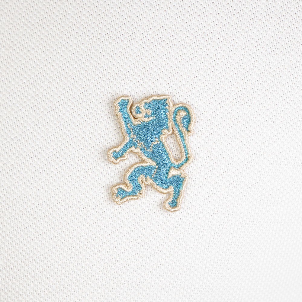 Men’s Cotton Slim Performance Polo with Small Lion Embroidery