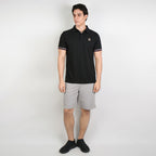 Men’s Cotton Slim Performance Polo with Small Lion Embroidery