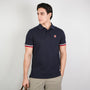 Men’s Cotton Slim Performance Polo with Small Lion Embroidery