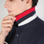 Men’s Cotton Slim Performance Polo with Small Lion Embroidery