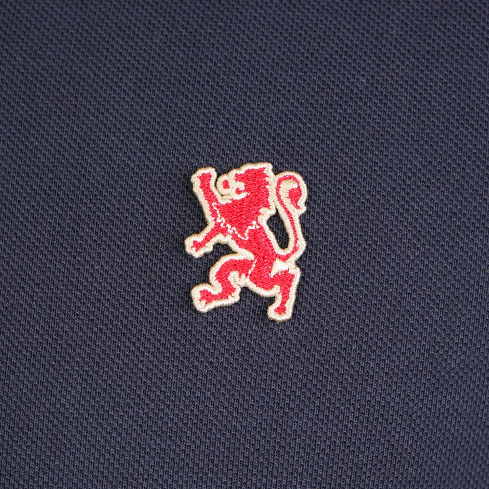 Men’s Cotton Slim Performance Polo with Small Lion Embroidery