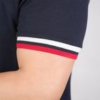 Men’s Cotton Slim Performance Polo with Small Lion Embroidery