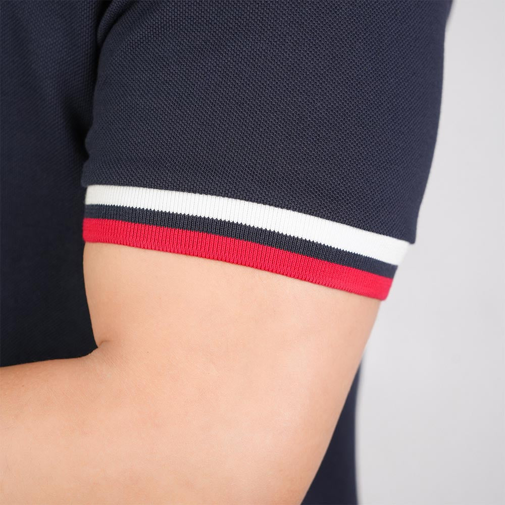 Men’s Cotton Slim Performance Polo with Small Lion Embroidery