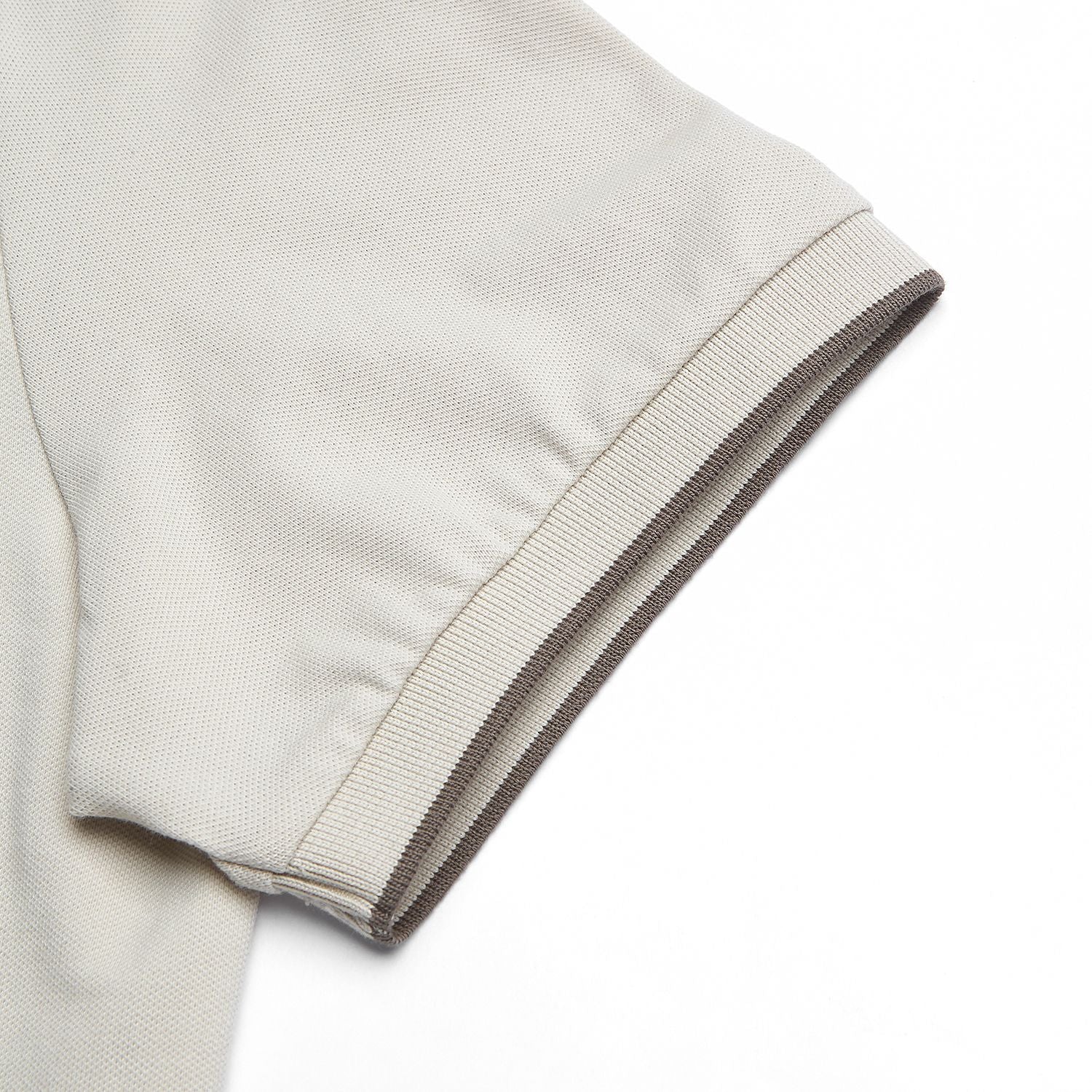 Men’s Slim Pique Solid Polo with Flat Knit Collar