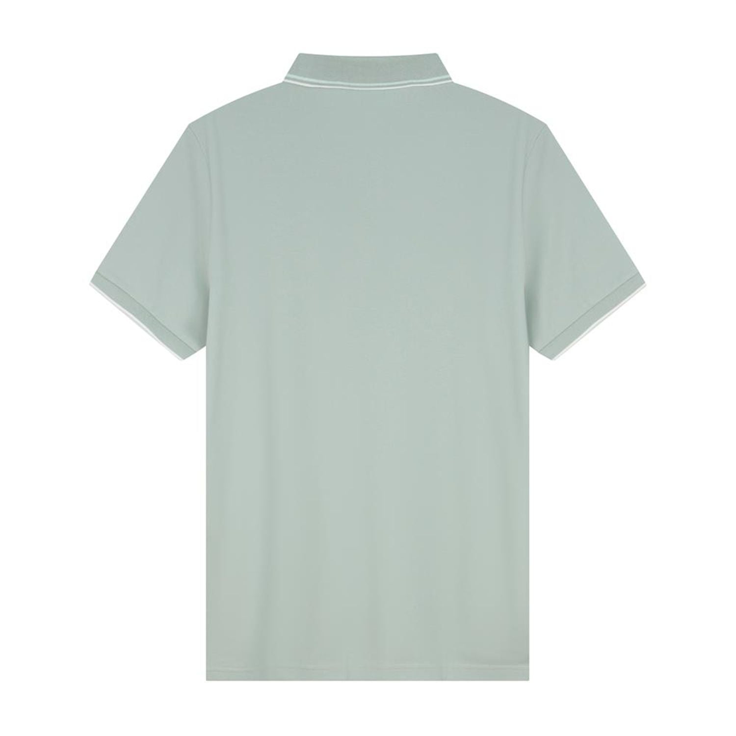 Men’s Slim Pique Solid Polo with Flat Knit Collar
