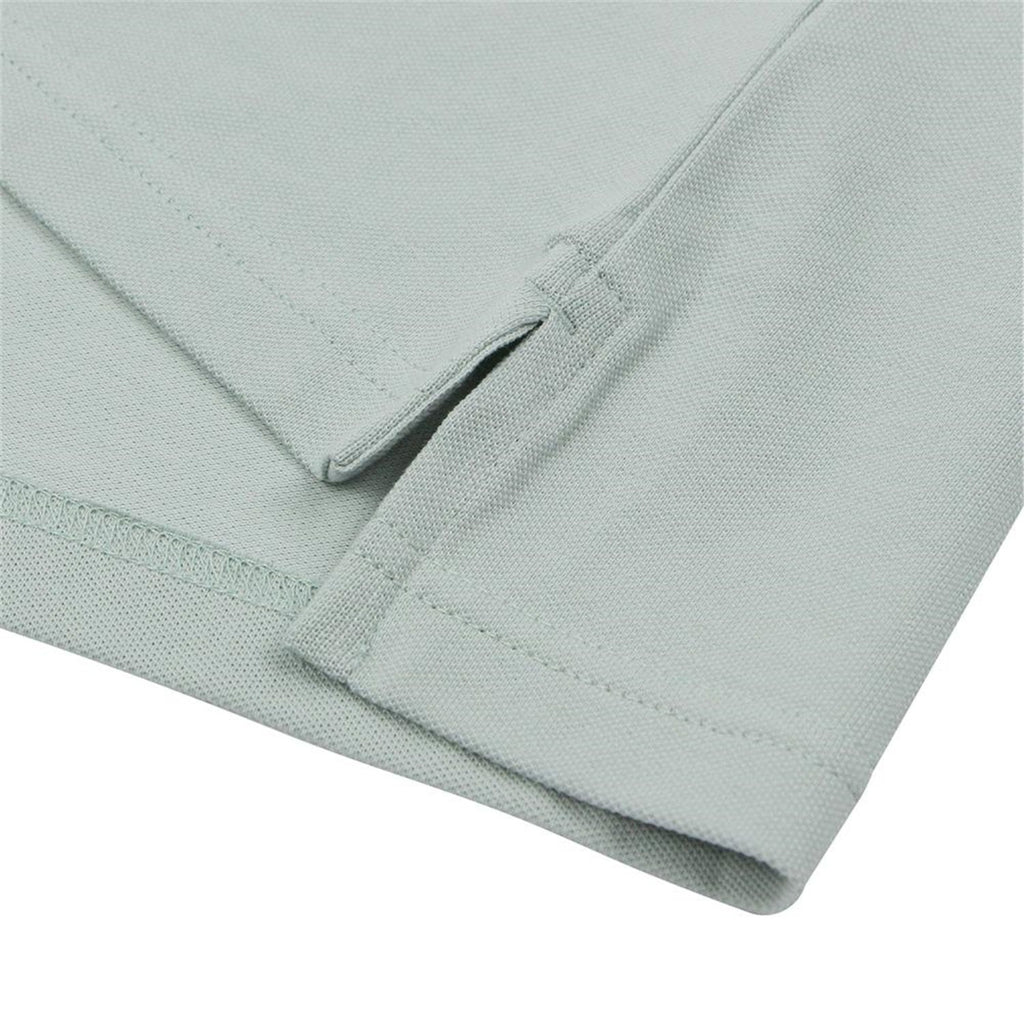 Men’s Slim Pique Solid Polo with Flat Knit Collar