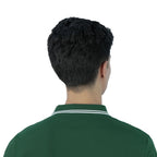 Men’s Slim Pique Solid Polo with Flat Knit Collar