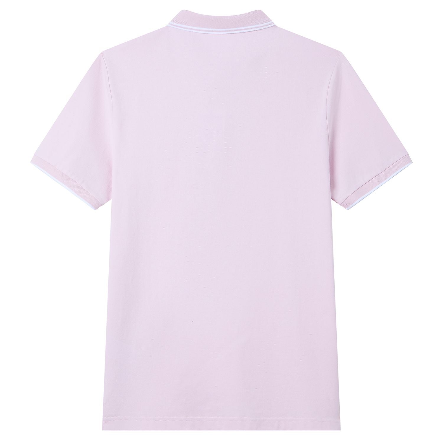 Men’s Slim Pique Solid Polo with Flat Knit Collar