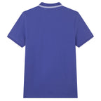 Men’s Slim Pique Solid Polo with Flat Knit Collar