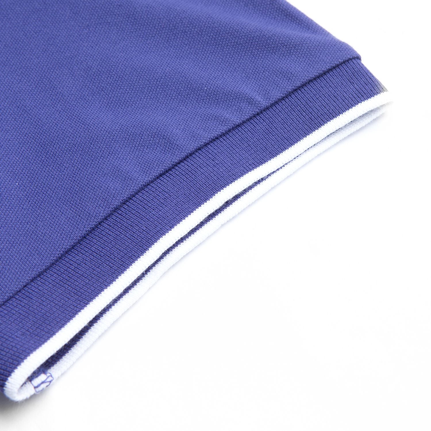 Men’s Slim Pique Solid Polo with Flat Knit Collar