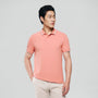 Men’s Slim Pique Solid Polo with Flat Knit Collar