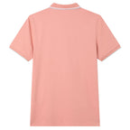 Men’s Slim Pique Solid Polo with Flat Knit Collar
