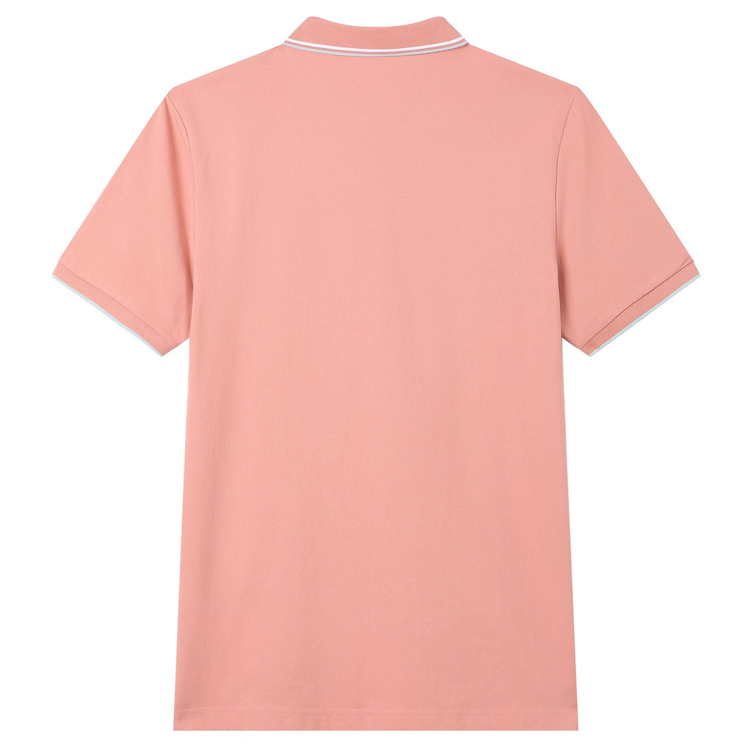Men’s Slim Pique Solid Polo with Flat Knit Collar