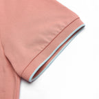 Men’s Slim Pique Solid Polo with Flat Knit Collar