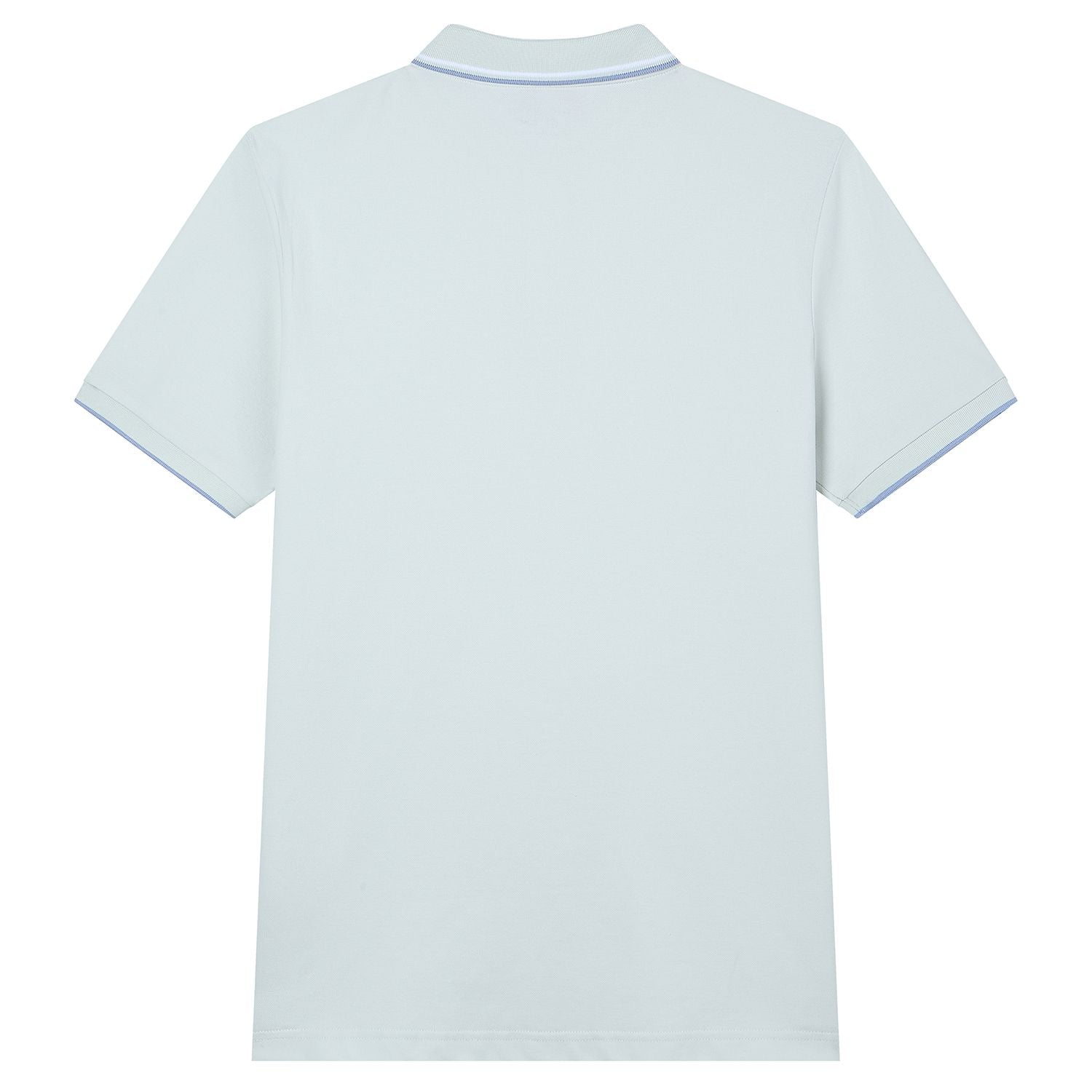 Men’s Slim Pique Solid Polo with Flat Knit Collar