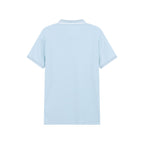 Men’s Slim Pique Solid Polo with Flat Knit Collar