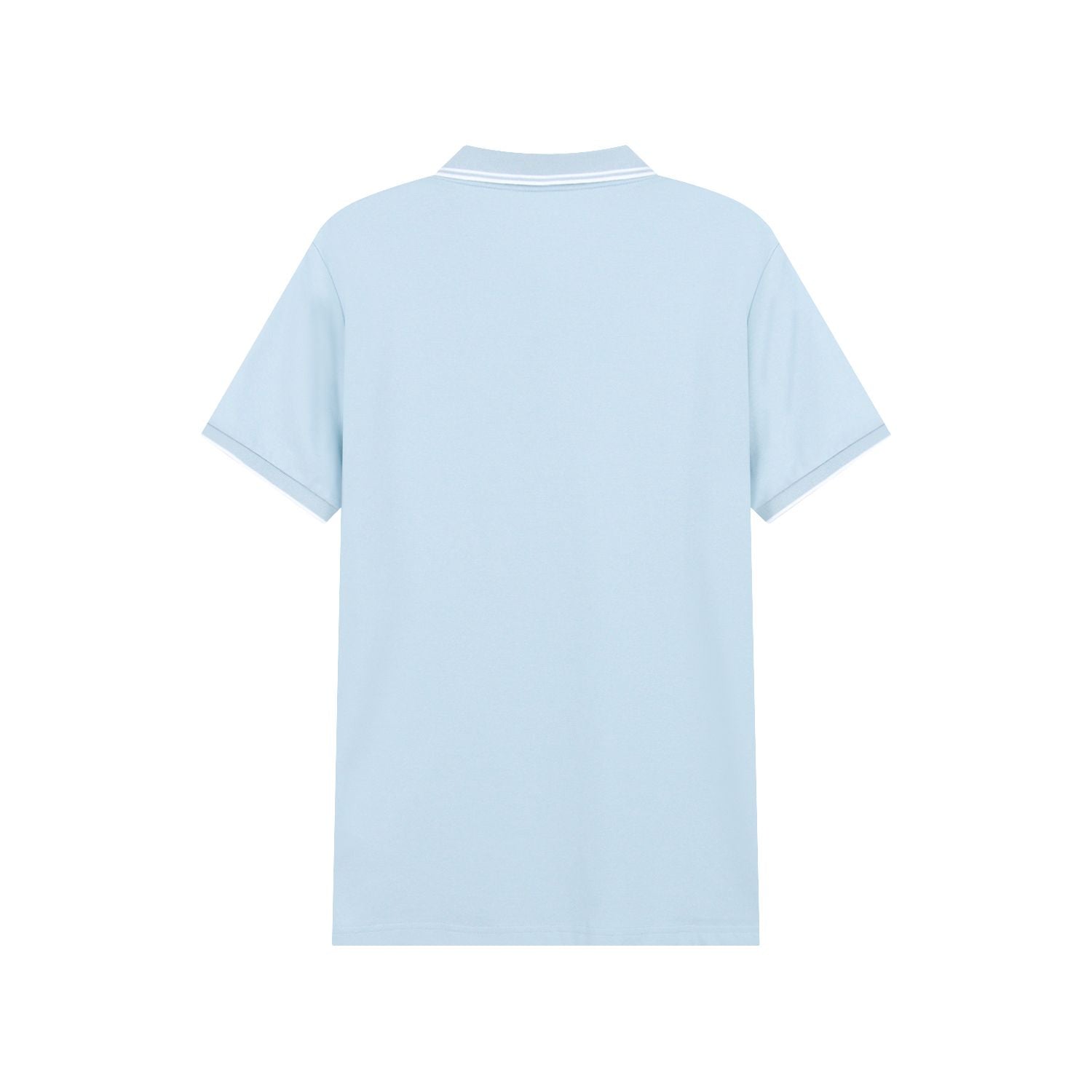Men’s Slim Pique Solid Polo with Flat Knit Collar