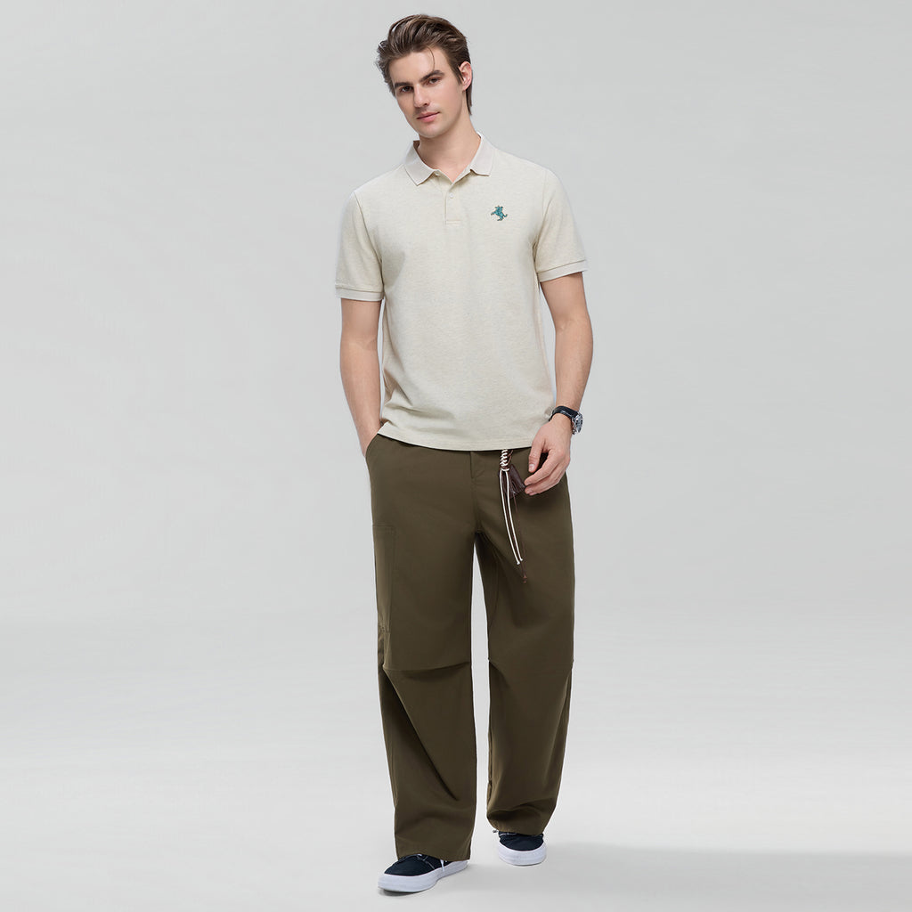 Men's 3G Small Napoleon Slim Melange Polo