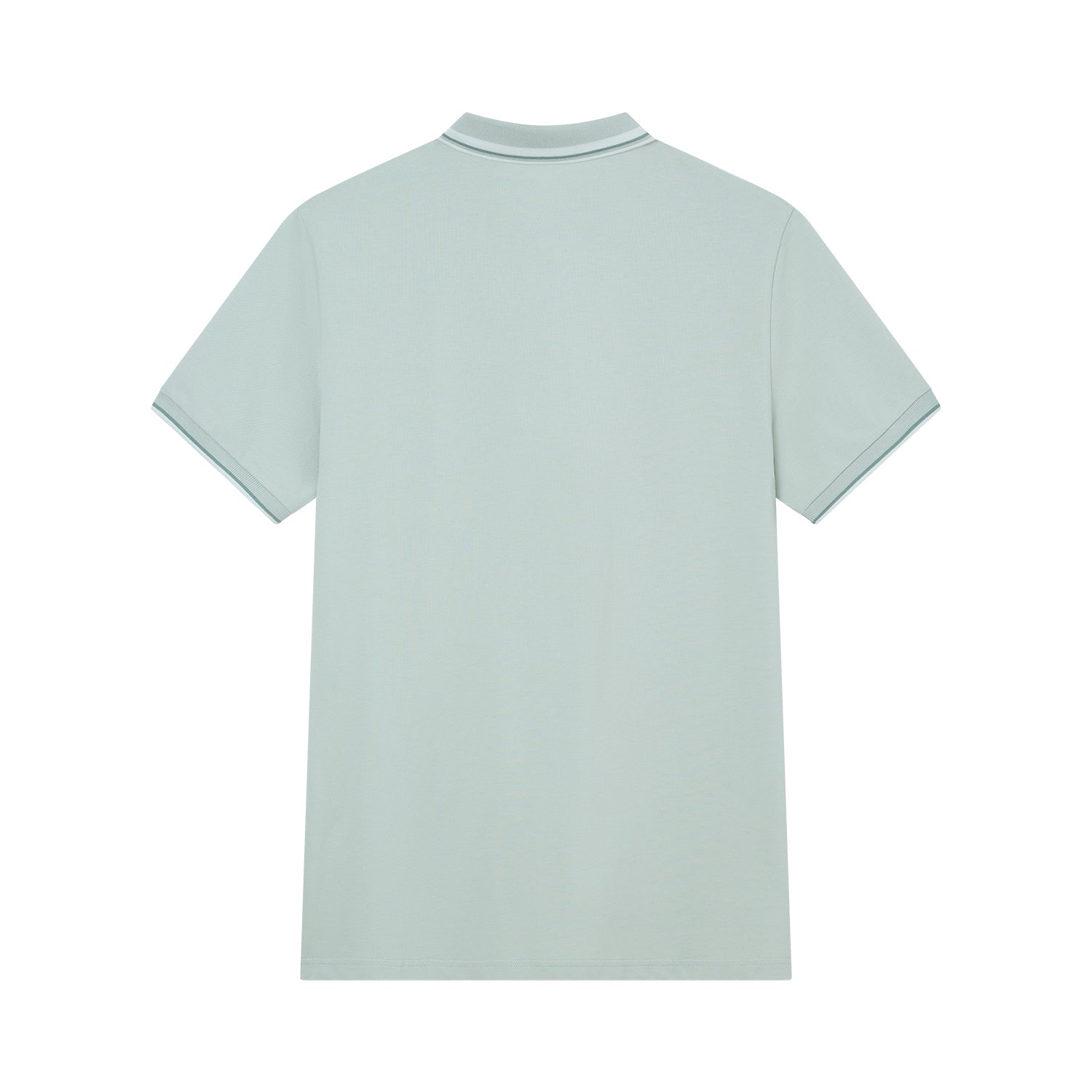 Men’s Slim Pique Polo with Contrast Collar & Signature Embroidery