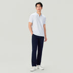 Men's Slim Fit Small Lion Zipper Polo