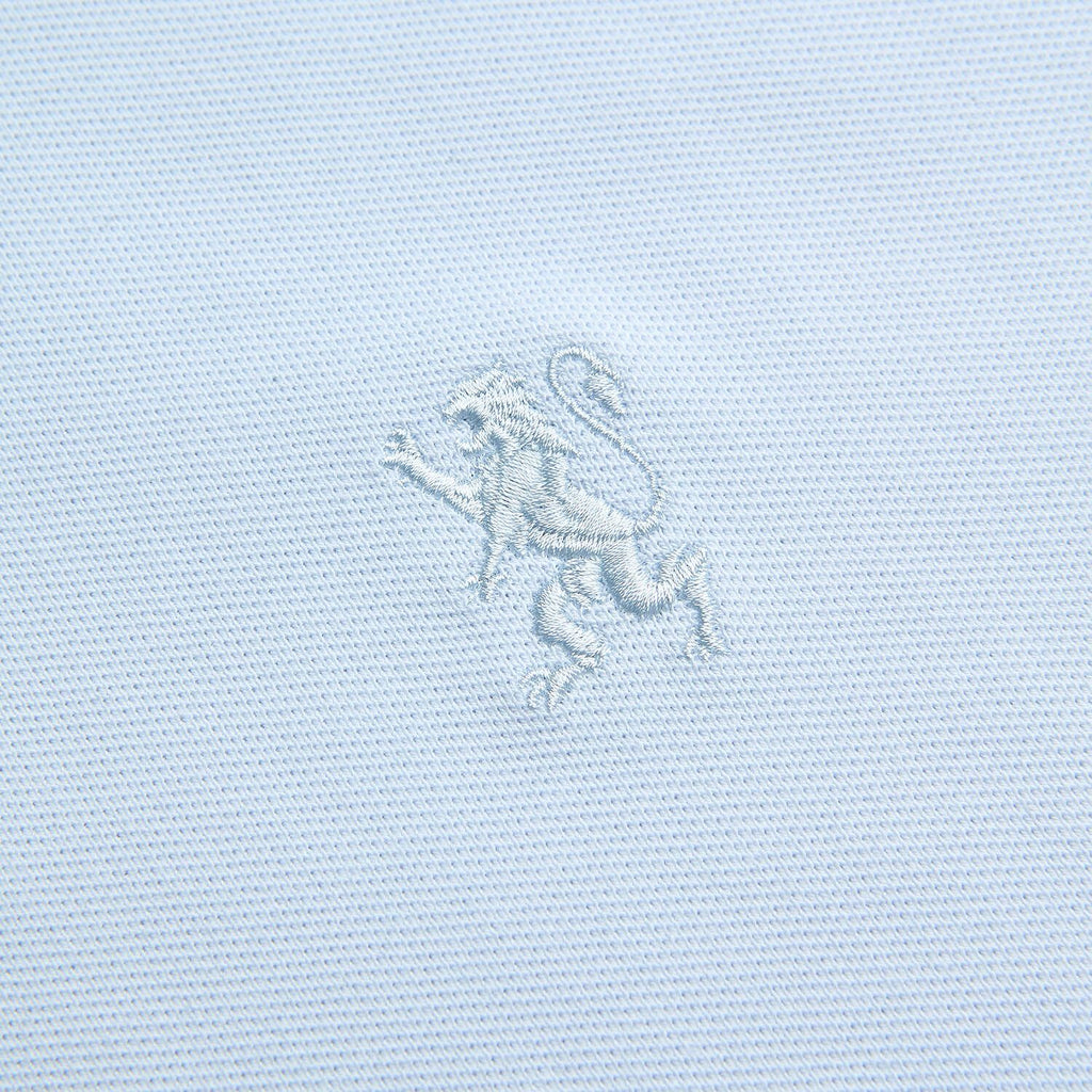 Men's Slim Fit Small Lion Zipper Polo