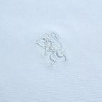 Men's Slim Fit Small Lion Zipper Polo