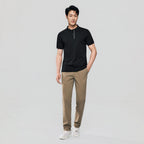 Men Slim Cotton Nylon Pique Polo