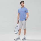 Men Slim Cotton Nylon Pique Polo