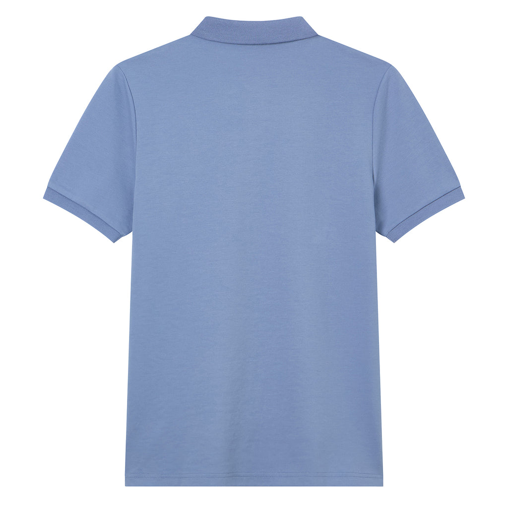 Men Slim Cotton Nylon Pique Polo