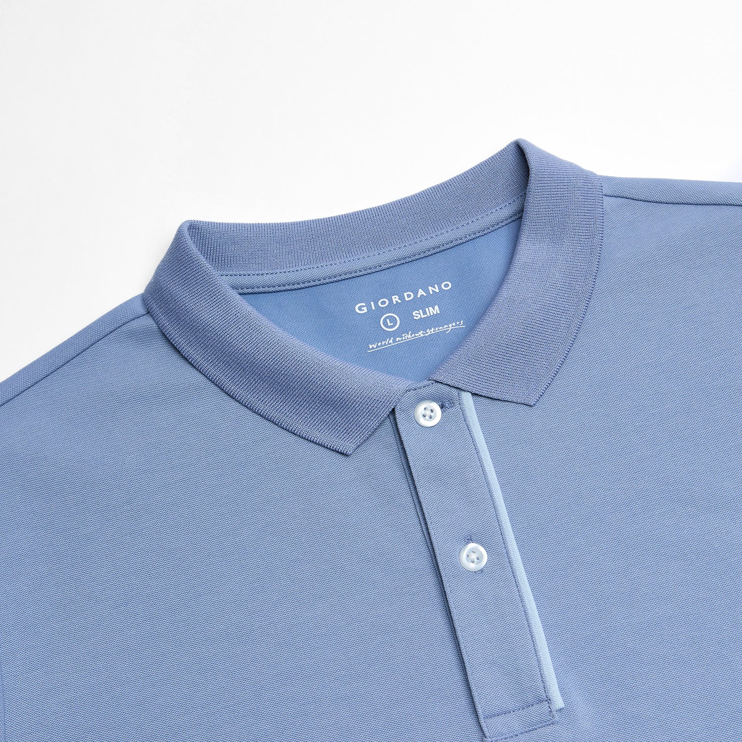 Men Slim Cotton Nylon Pique Polo