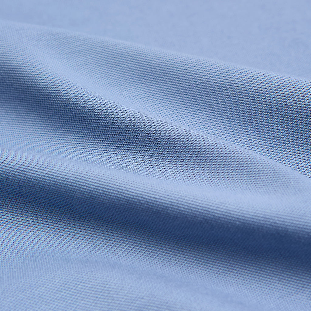 Men Slim Cotton Nylon Pique Polo