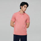 Men Slim Cotton Nylon Pique Polo