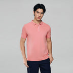 Men Slim Cotton Nylon Pique Polo