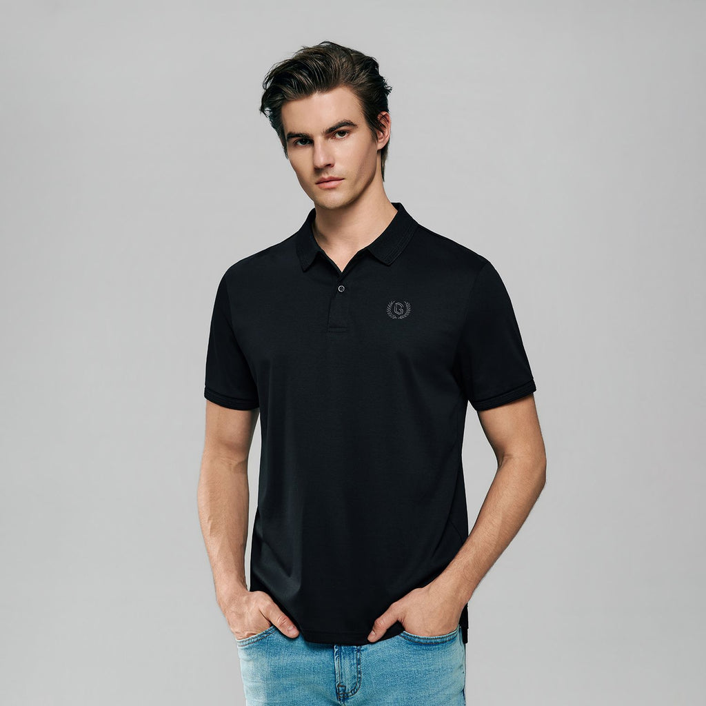 Men Slim Liquid Touch Cotton Polo Shirt