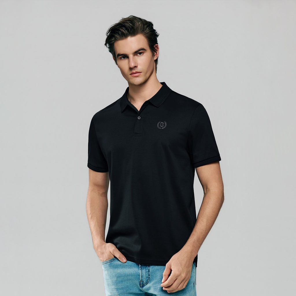 Men Slim Liquid Touch Cotton Polo Shirt