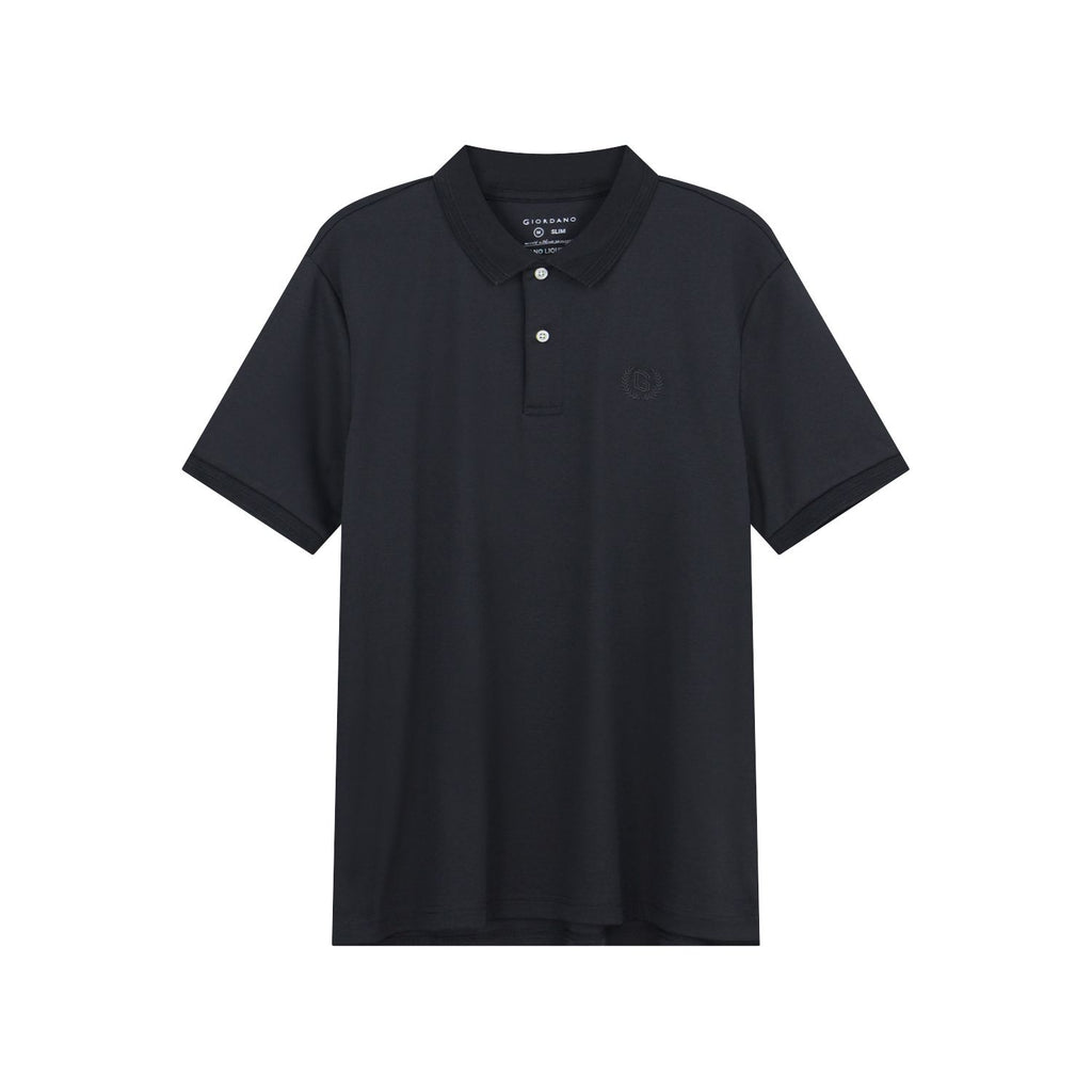 Men Slim Liquid Ammonia Cotton Polo Shirt