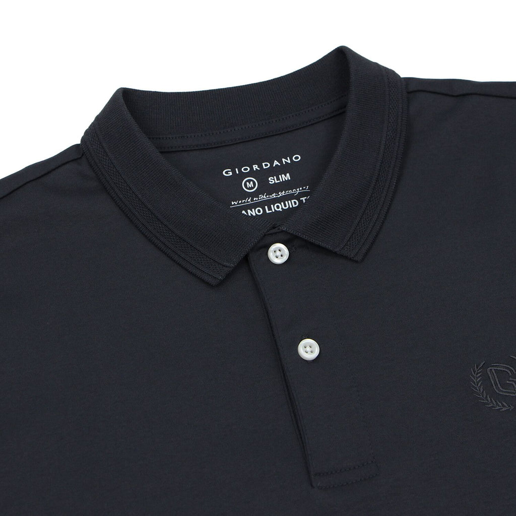 Men Slim Liquid Ammonia Cotton Polo Shirt