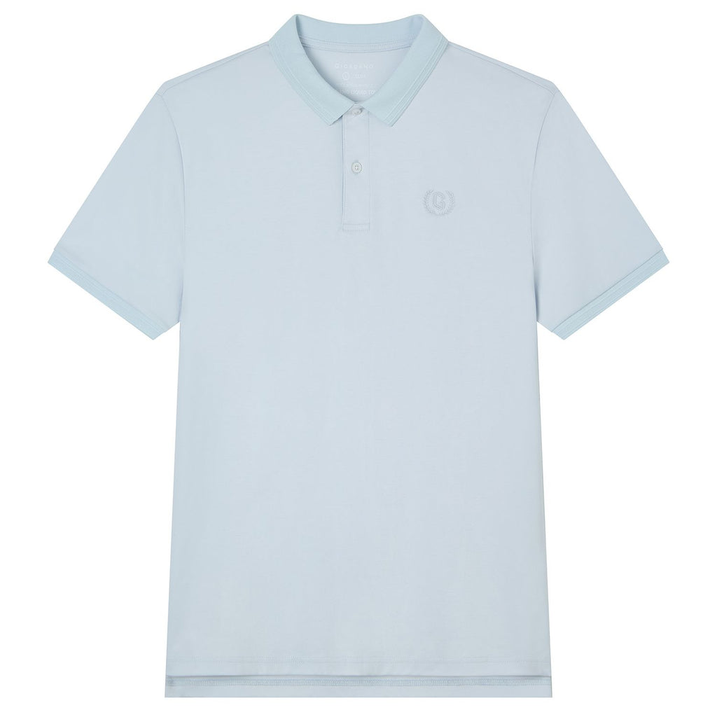 Men Slim Liquid Ammonia Cotton Polo Shirt
